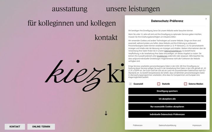 Screenshot of kiez-kiefer.de