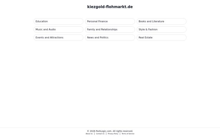 Screenshot of kiezgold-flohmarkt.de
