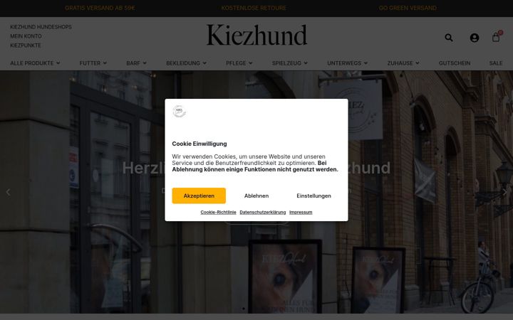 Screenshot of kiezhund.de