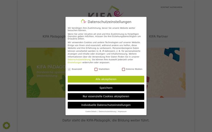 Screenshot of kifa.de