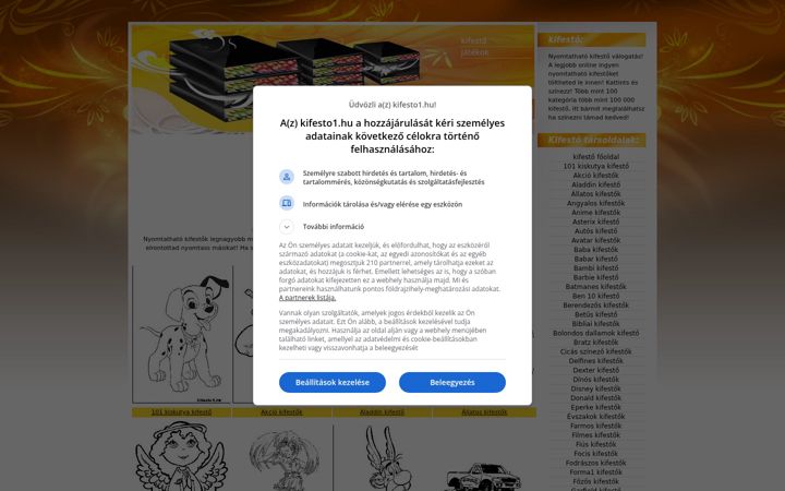 Screenshot of kifesto1.hu