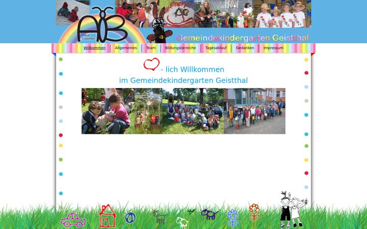 Screenshot of kiga-geistthal.at