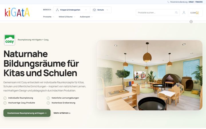 Screenshot of kigata.de