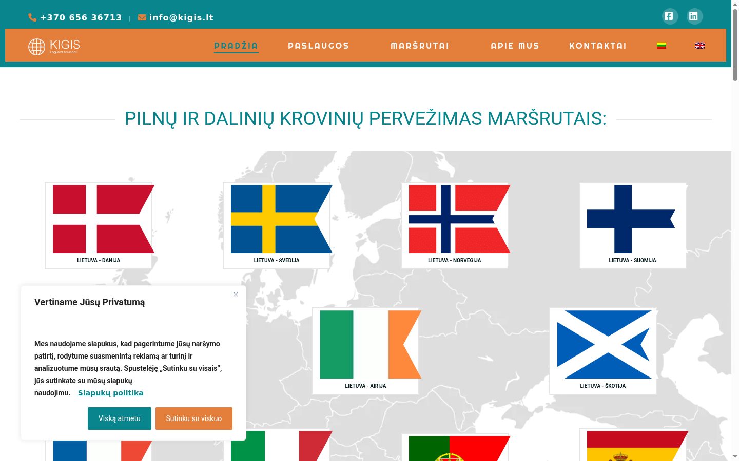 Screenshot tal-banner tal-kunsens muri qabel kwalunkwe interazzjoni