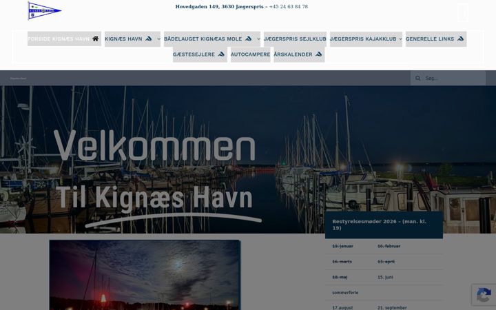 Screenshot of kignaeshavn.dk