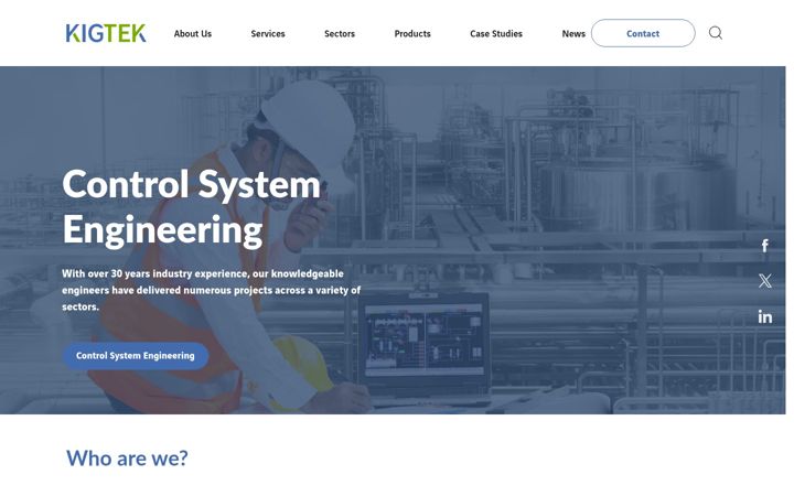 Screenshot of kigtek.com