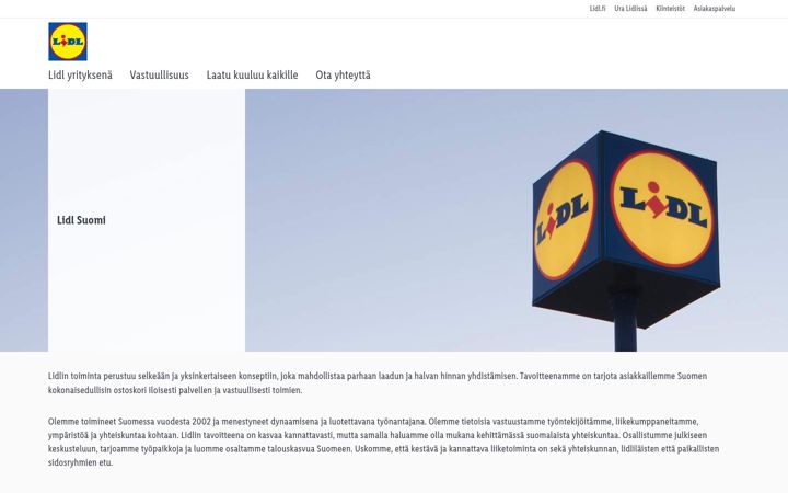 Screenshot of kiinteistot-lidl.fi