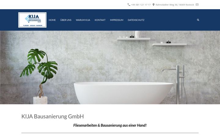 Screenshot of kija-bau.de