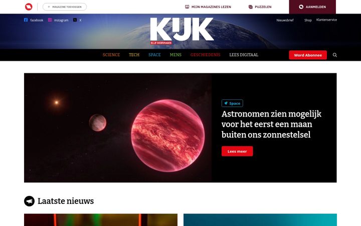 Screenshot of kijkmagazine.nl