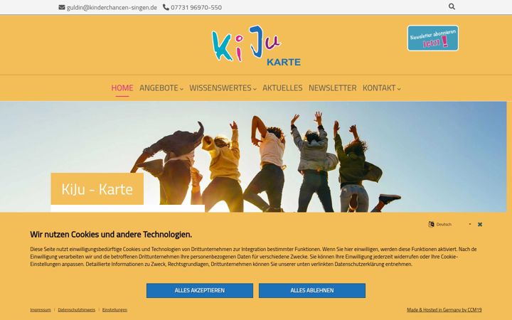 Screenshot of kiju-karte.de
