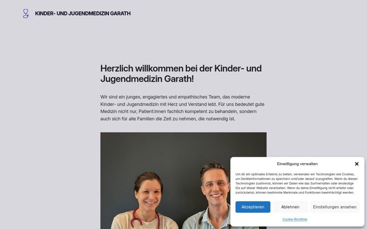 Screenshot of kijumed-garath.de