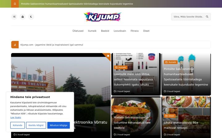 Screenshot of kijump.com