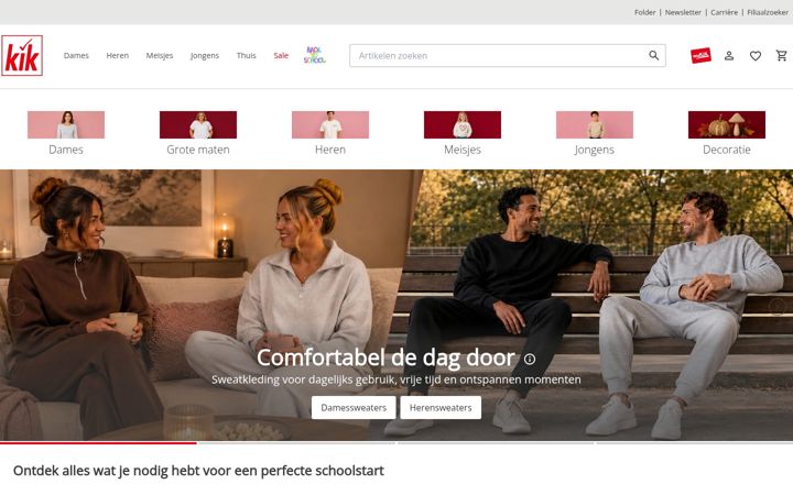 Screenshot of kik.nl