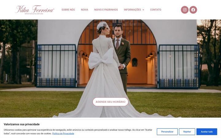 Screenshot of kikaferreiranoivas.com.br