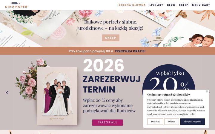 Screenshot of kikapaper.pl