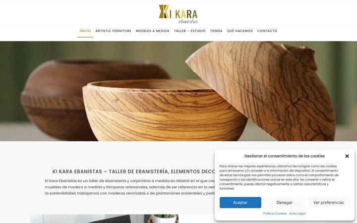 Screenshot of kikaraebanistas.com