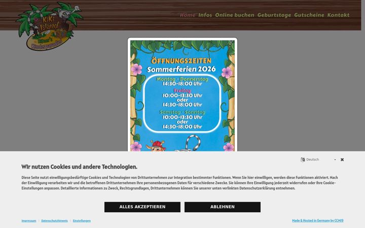 Screenshot of kiki-island.de