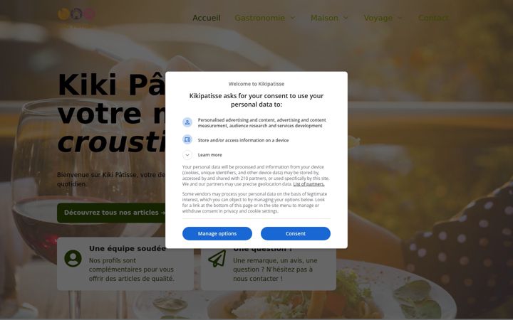 Screenshot of kikipatisse.fr