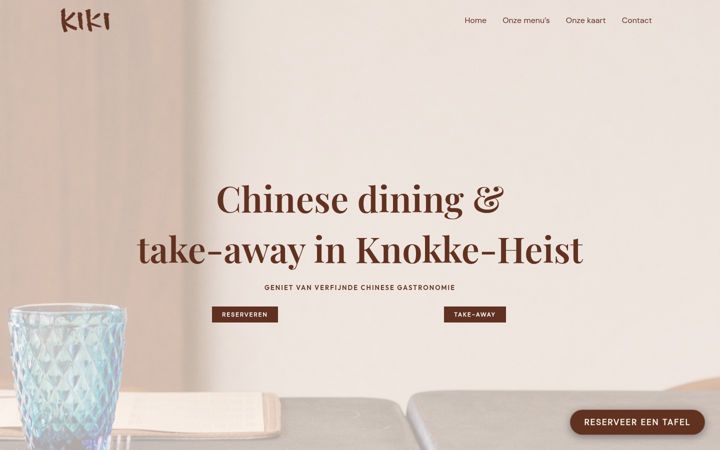 Screenshot of kikirestaurant.be