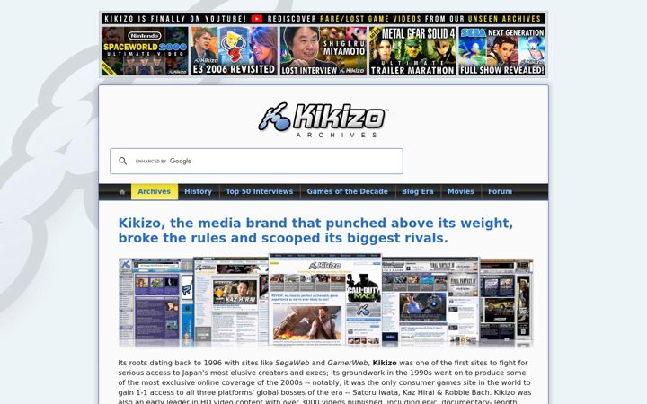 Screenshot of kikizo.com