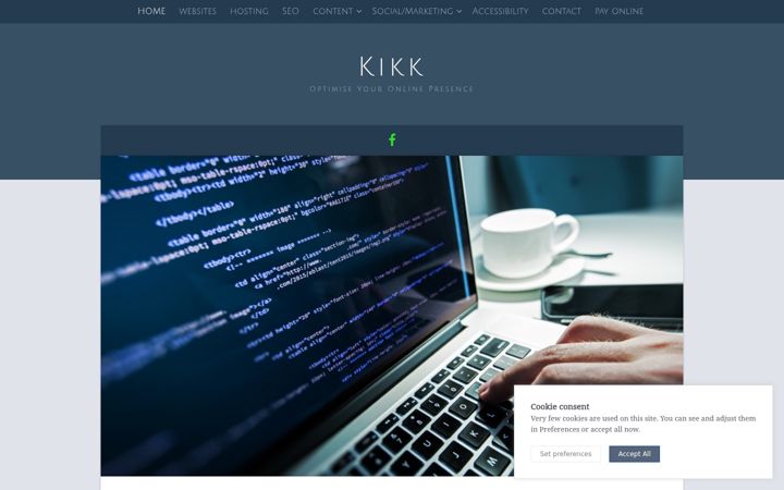 Screenshot of kikk.co.uk