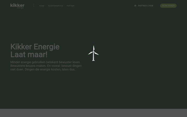 Screenshot of kikker.nl