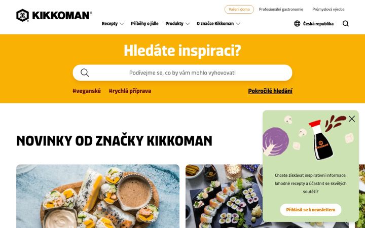 Screenshot of kikkoman.cz