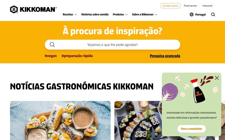 Screenshot of kikkoman.pt