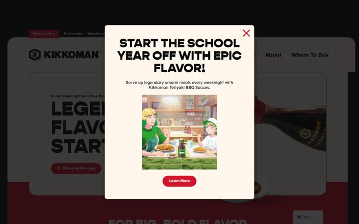 Screenshot of kikkomanusa.com
