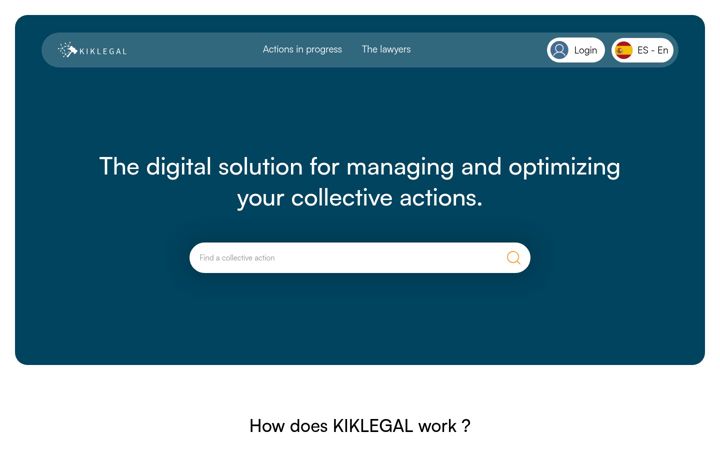 Screenshot of kiklegal.es