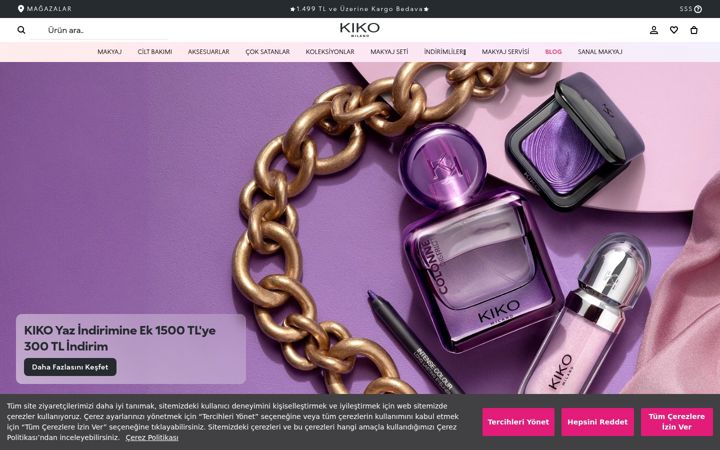 Screenshot of kikomilano.com.tr