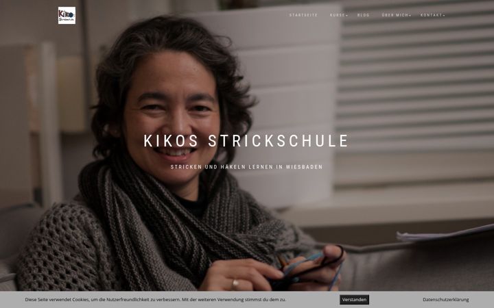 Screenshot of kikos-strickschule.de