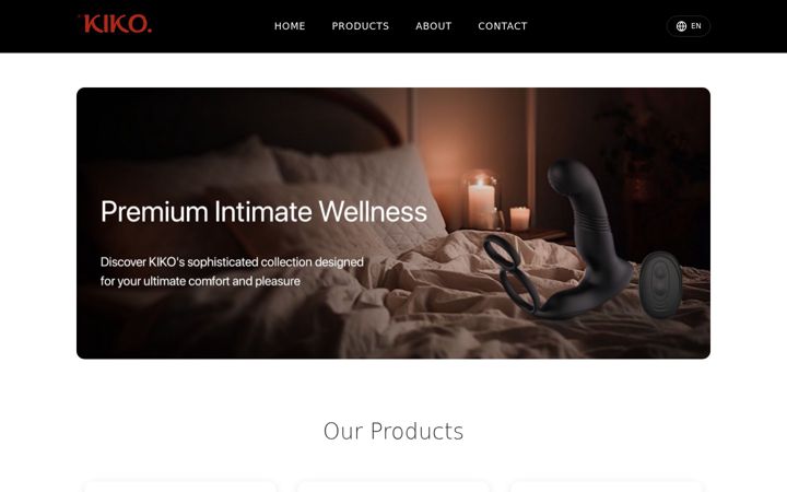 Screenshot of kikowellness.com