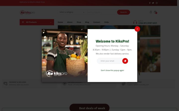 Screenshot of kiksprong.com