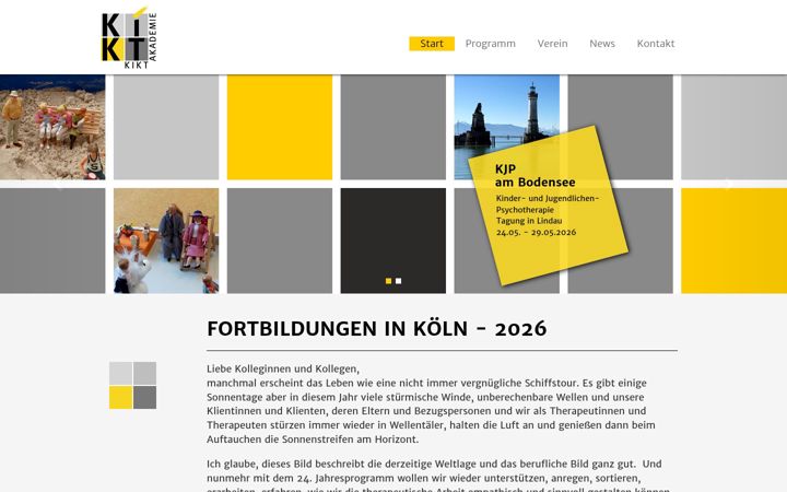 Screenshot of kikt-akademie.de