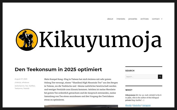 Screenshot of kikuyumoja.com