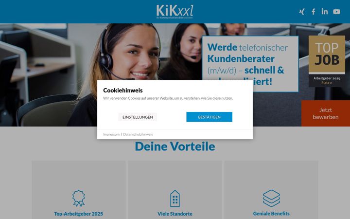Screenshot of kikxxl-jobs.info