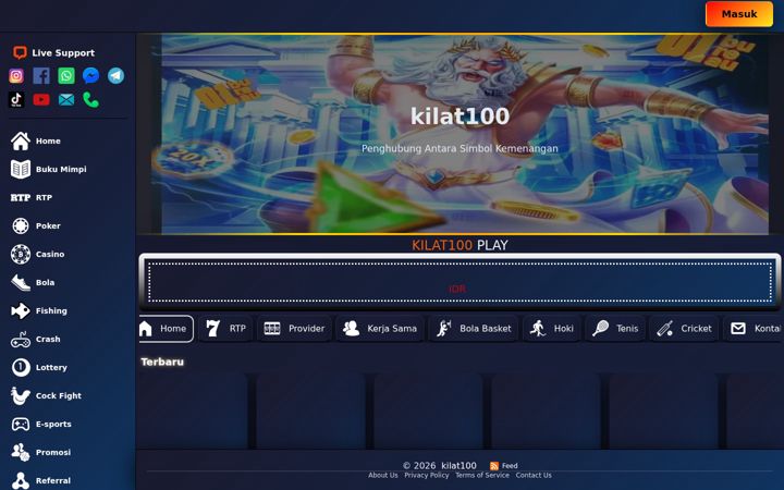 Screenshot of kilat100.org