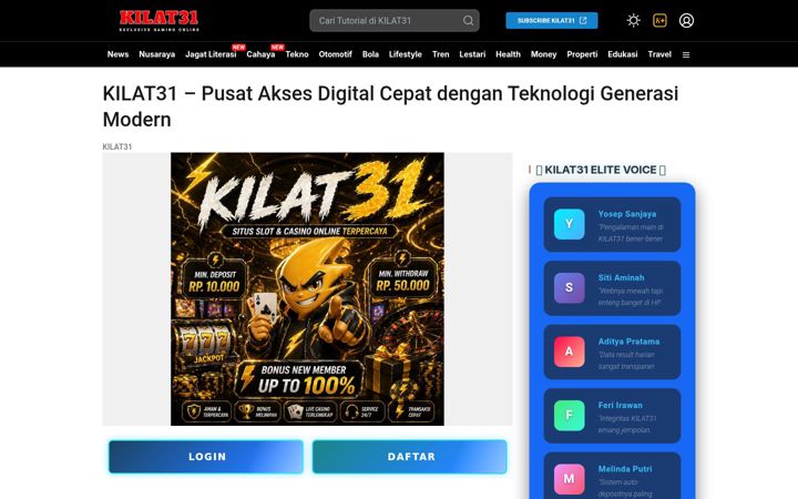 Screenshot of kilat31.com