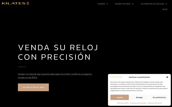 Screenshot of kilates-reloj.es