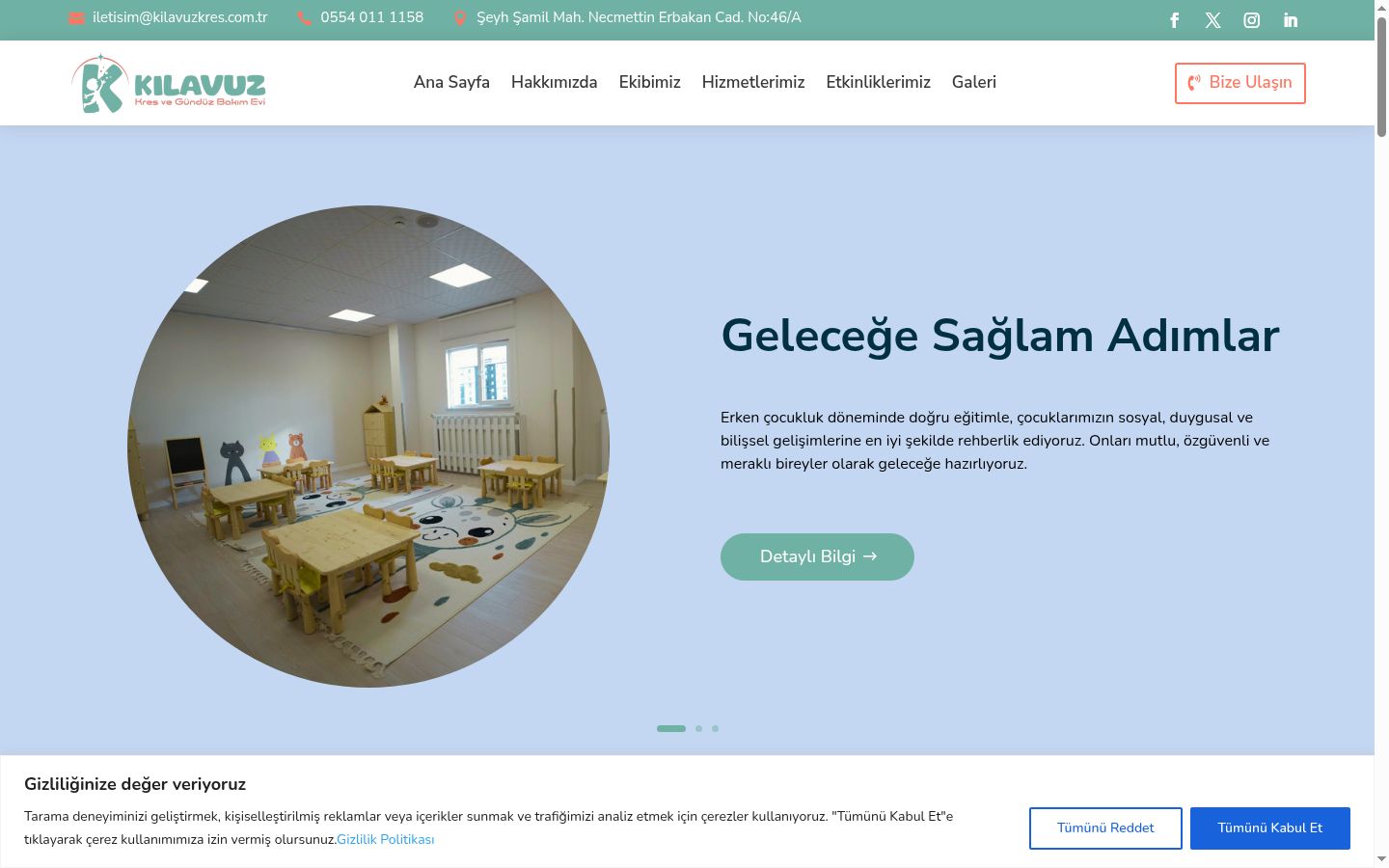 Screenshot tal-banner tal-kunsens muri qabel kwalunkwe interazzjoni