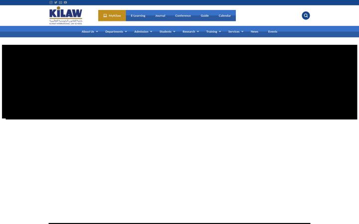 Screenshot of kilaw.edu.kw