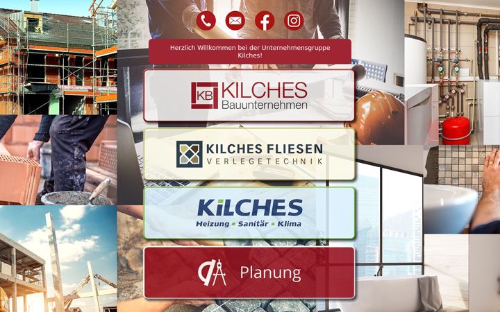 Screenshot of kilches-bau.de