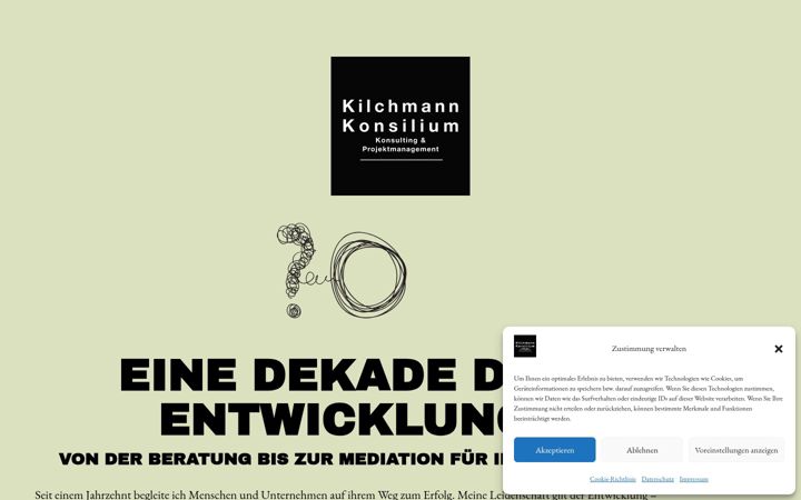 Screenshot of kilchmann-konsilium.ch