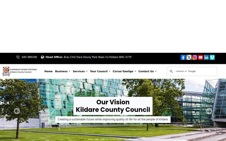 Screenshot of kildarecoco.ie