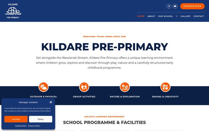 Screenshot of kildarepreprimary.co.za