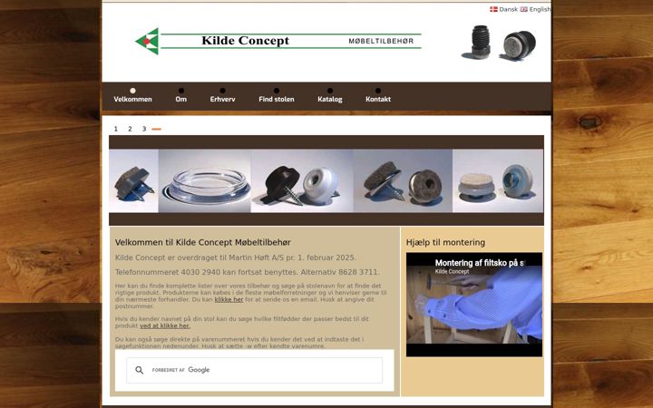 Screenshot of kilde.dk