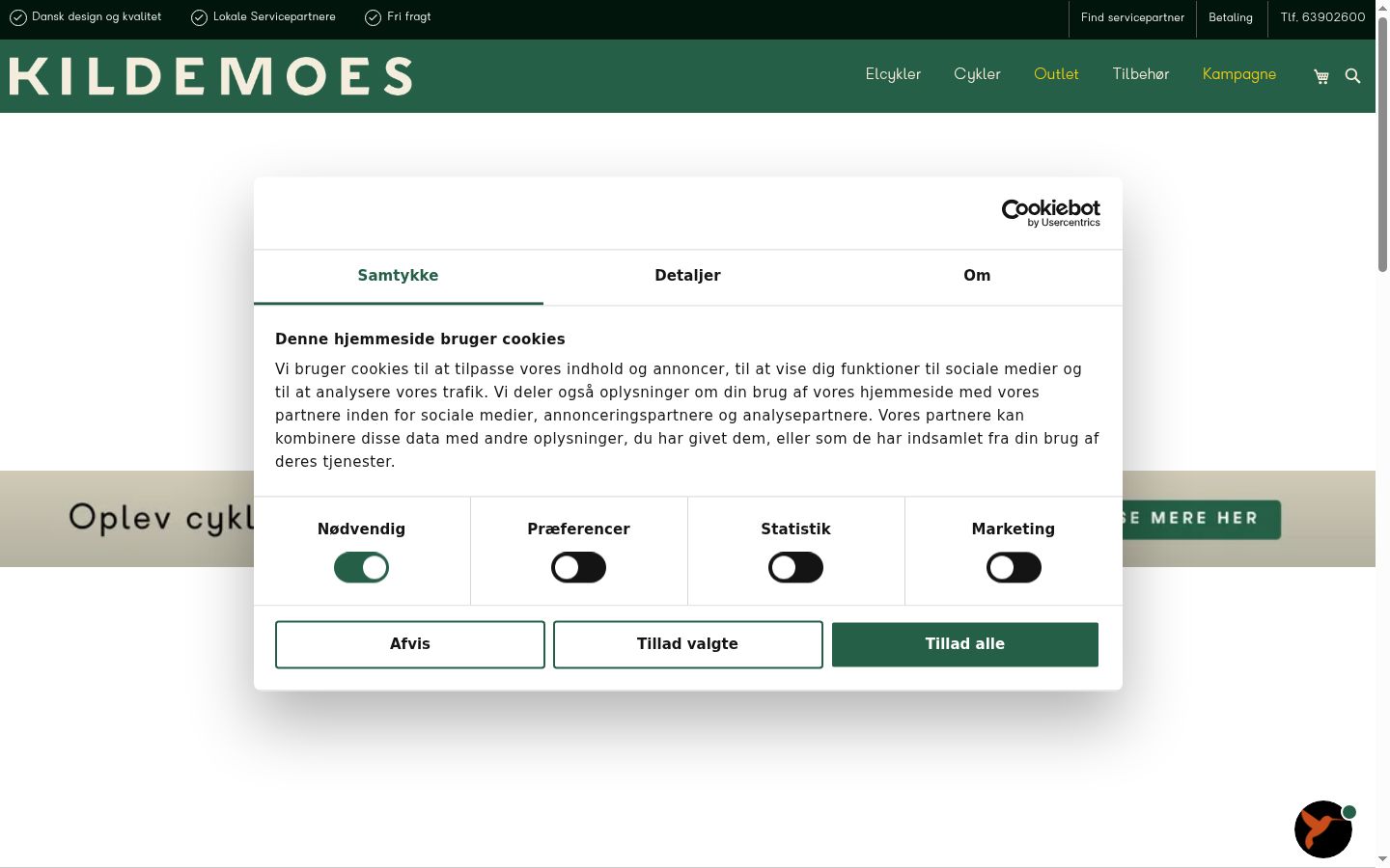 Sutikimo reklamjuostės, rodytos prieš bet kokią sąveiką, ekrano kopija