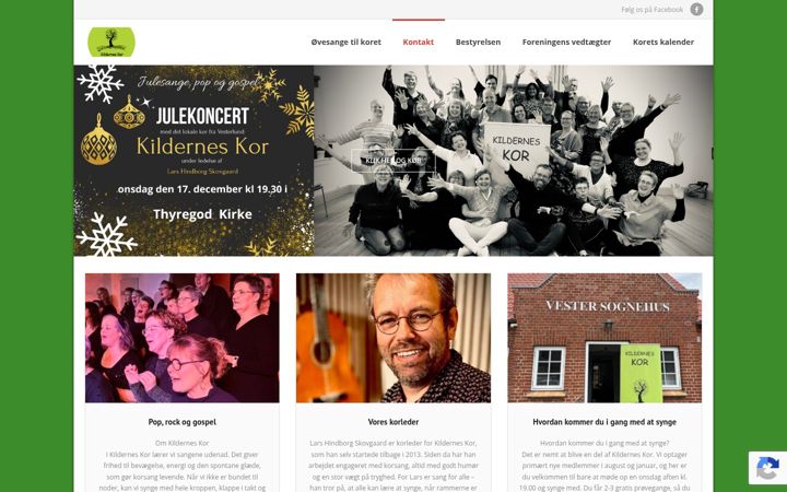 Screenshot of kildernes-kor.dk