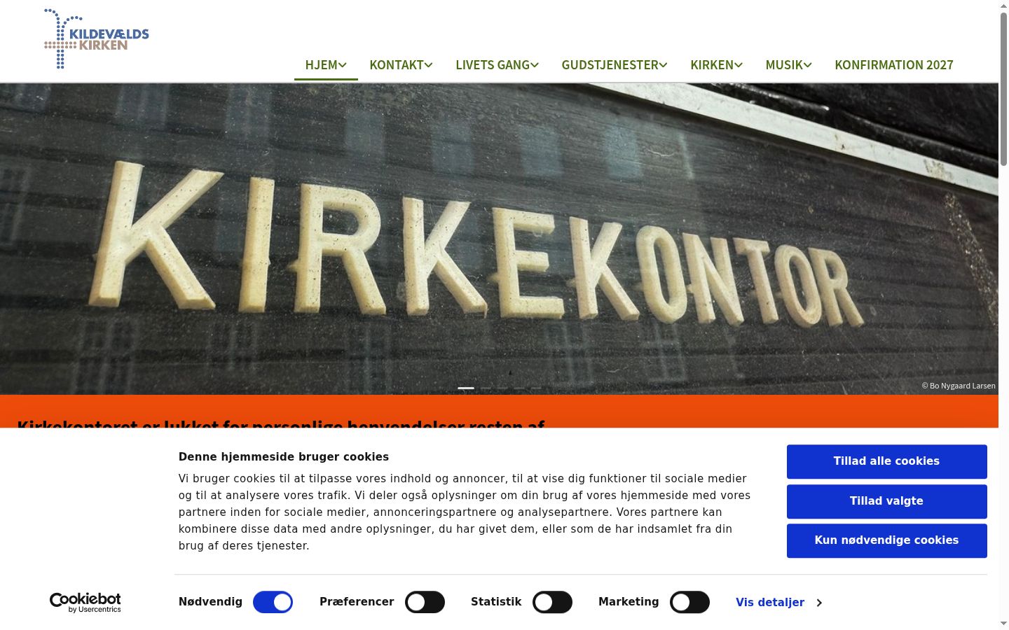 Snimka zaslona bannera za privolu prikazanog prije bilo kakve interakcije